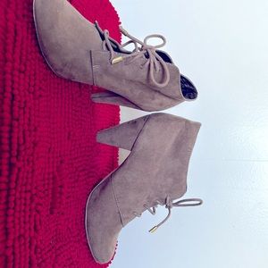 Vegan Suede Call It Spring heel boots